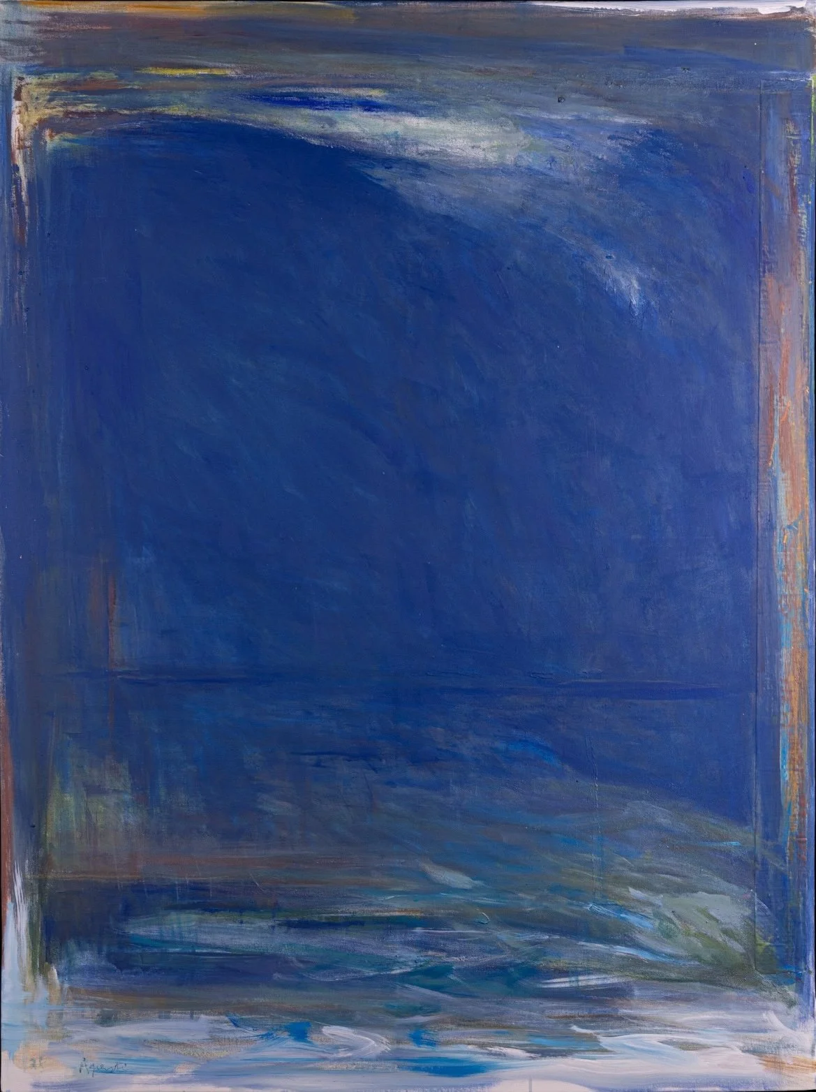 Francesco Agresti
Midnight Ocean Scituate, 2025
Ink, chalk, wax, gouache, and oil paint
48 (H) X 36 (W) in.