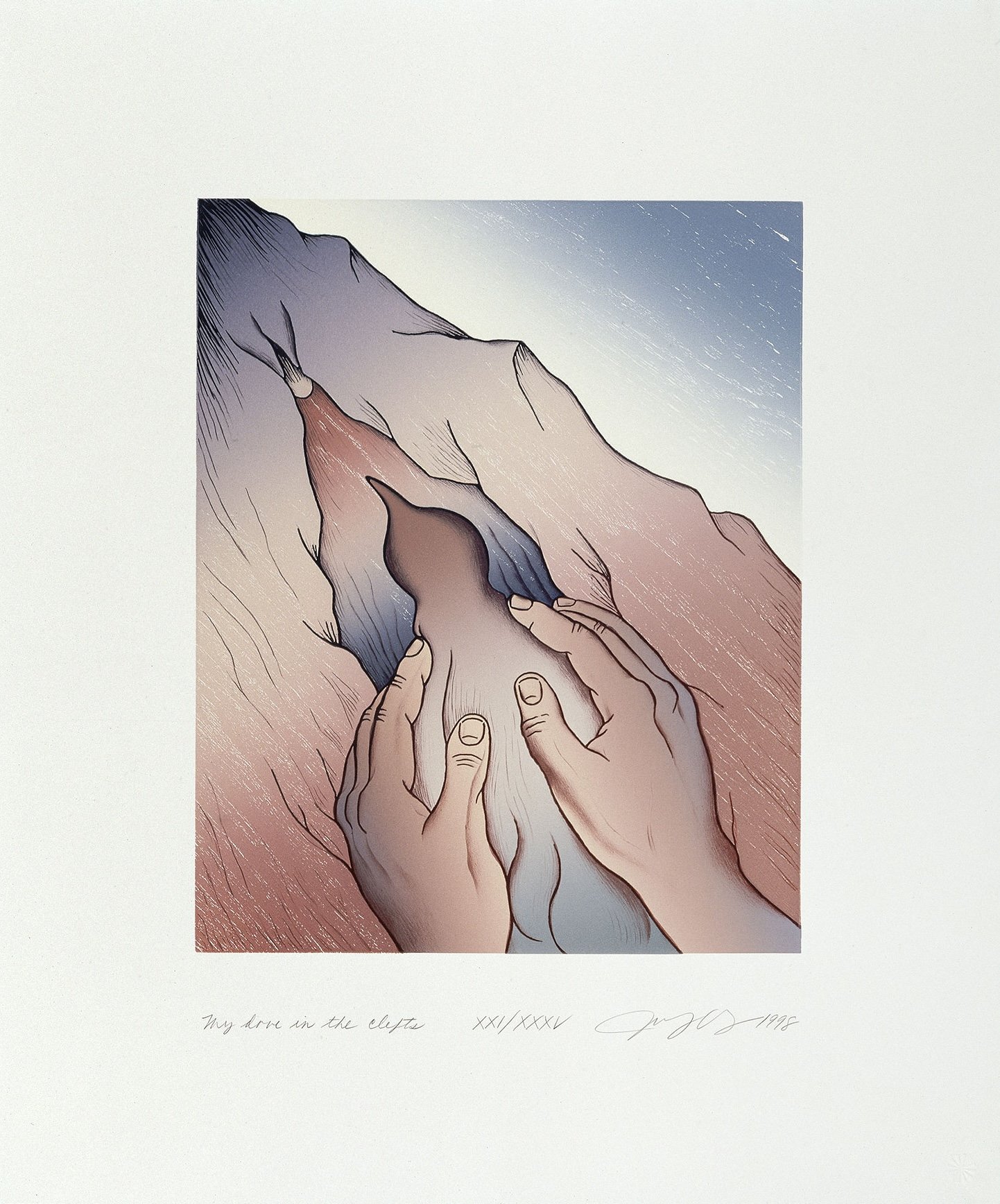 Judy Chicago | My Dove in the Clefts (Diptych)