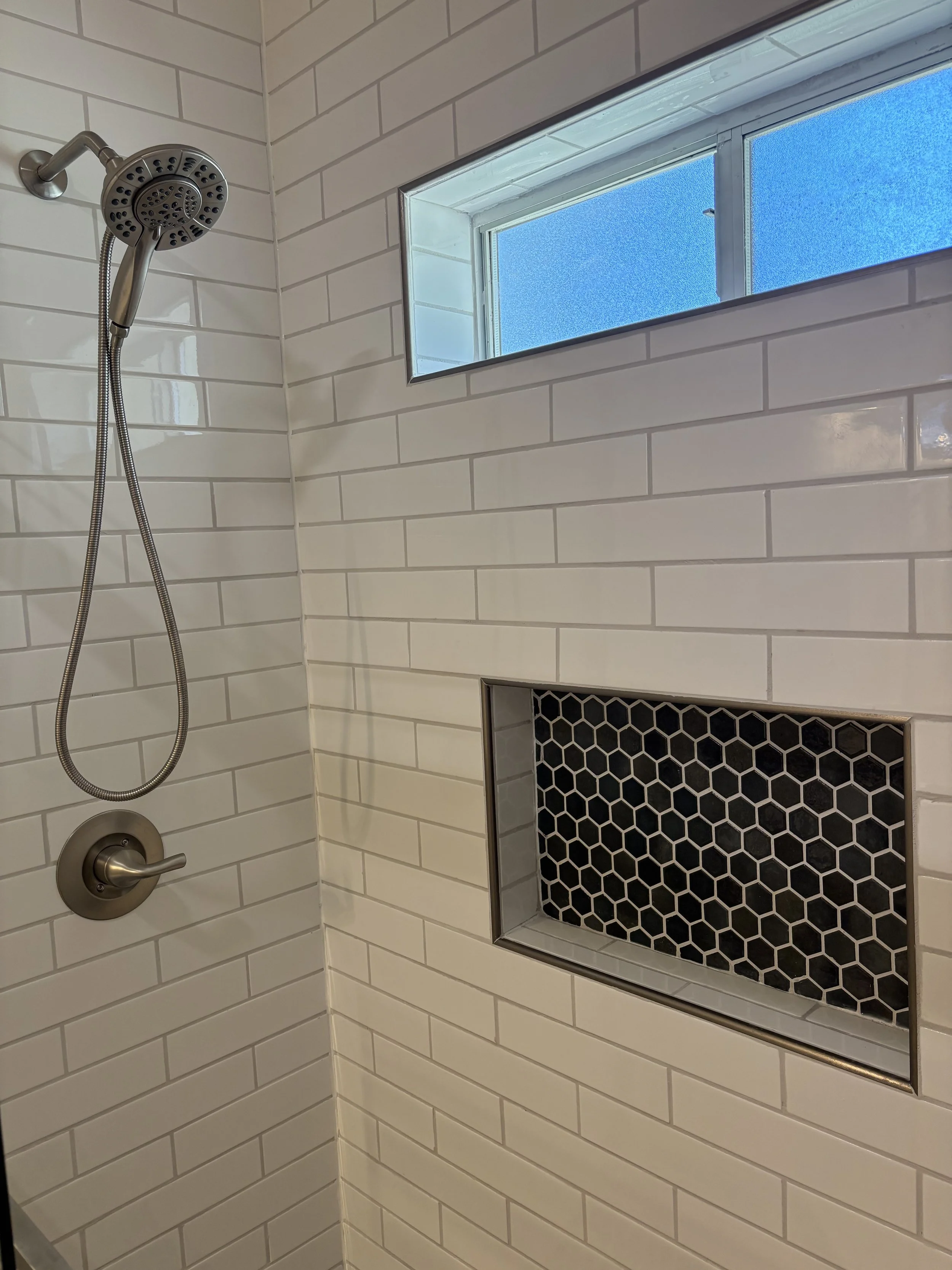 Fiberglass Bathtub to Custom Tiled Walk-In Shower - Phoenix