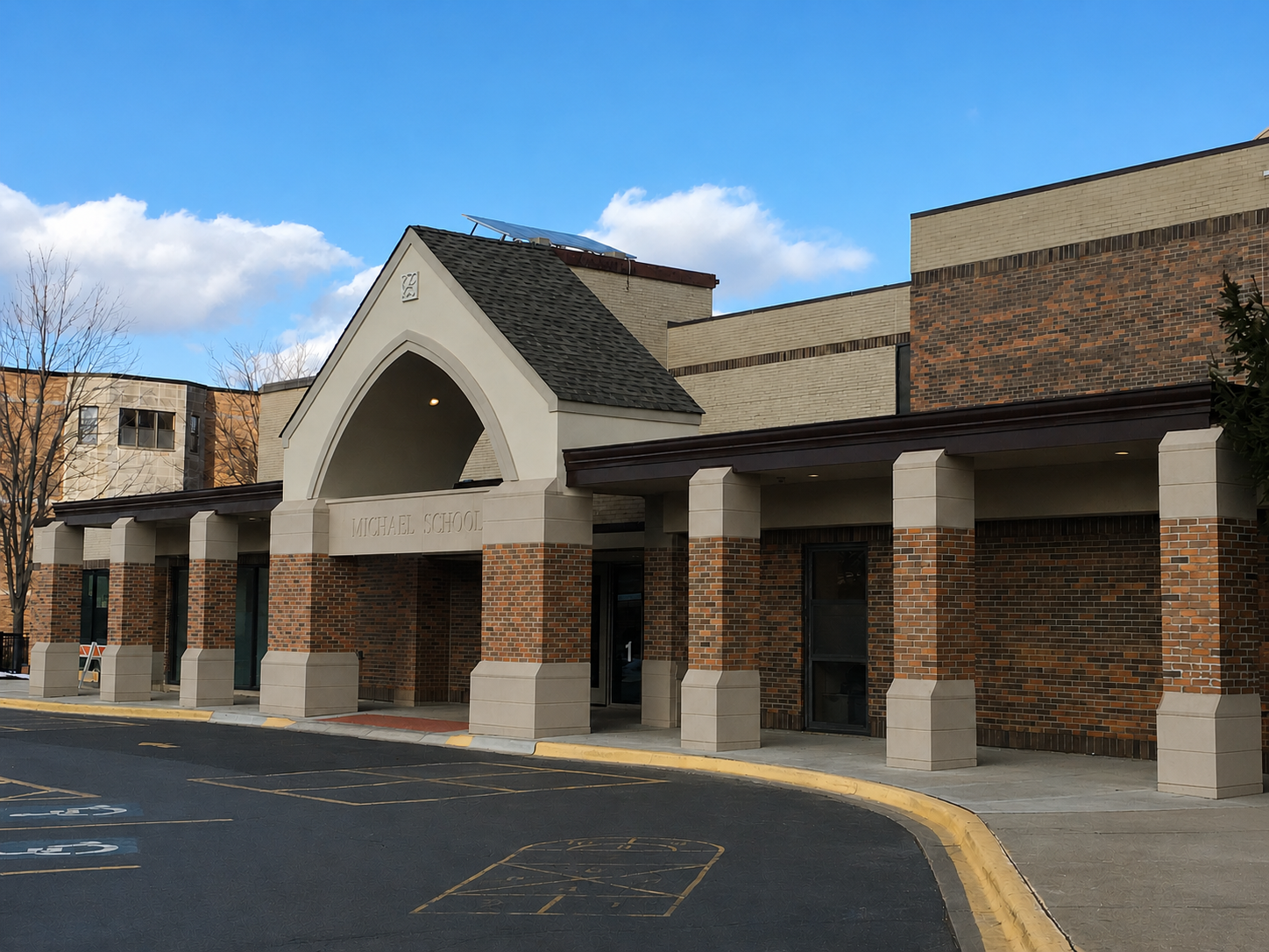 Expanded Office with New Covered Walkway
