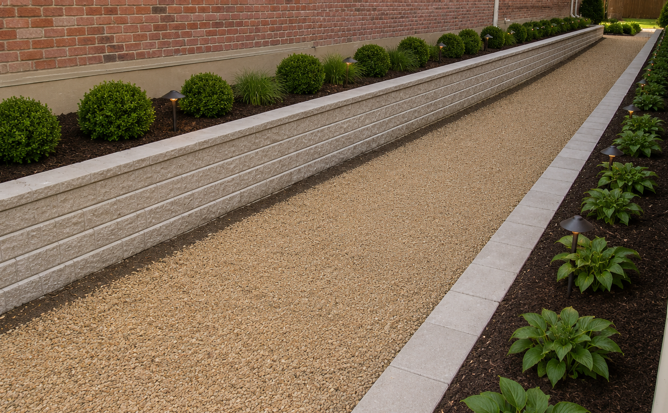 Storm Water Detention - Retaining Walls