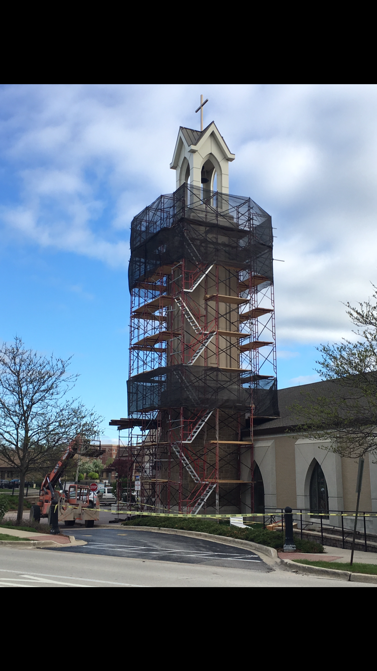 Masonry & Stucco Repair - Scaffold Installation