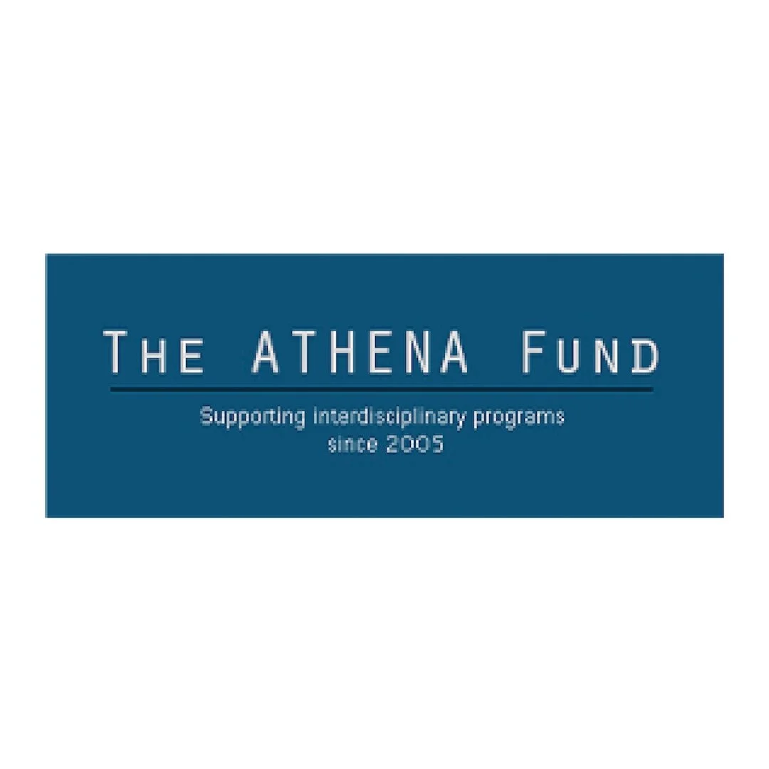 Logo of The Athena Fund supporting interdisciplinary programs since 2005 with blue background and white text.