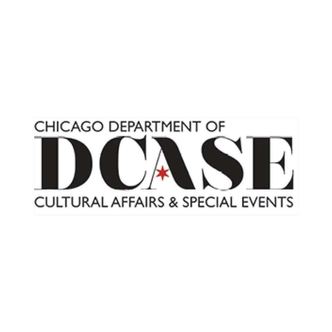 Logo of the Chicago Department of Cultural Affairs & Special Events featuring the acronym DCASE and a red star.
