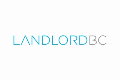 Landlord BC logo with blue and gray text on a white background.