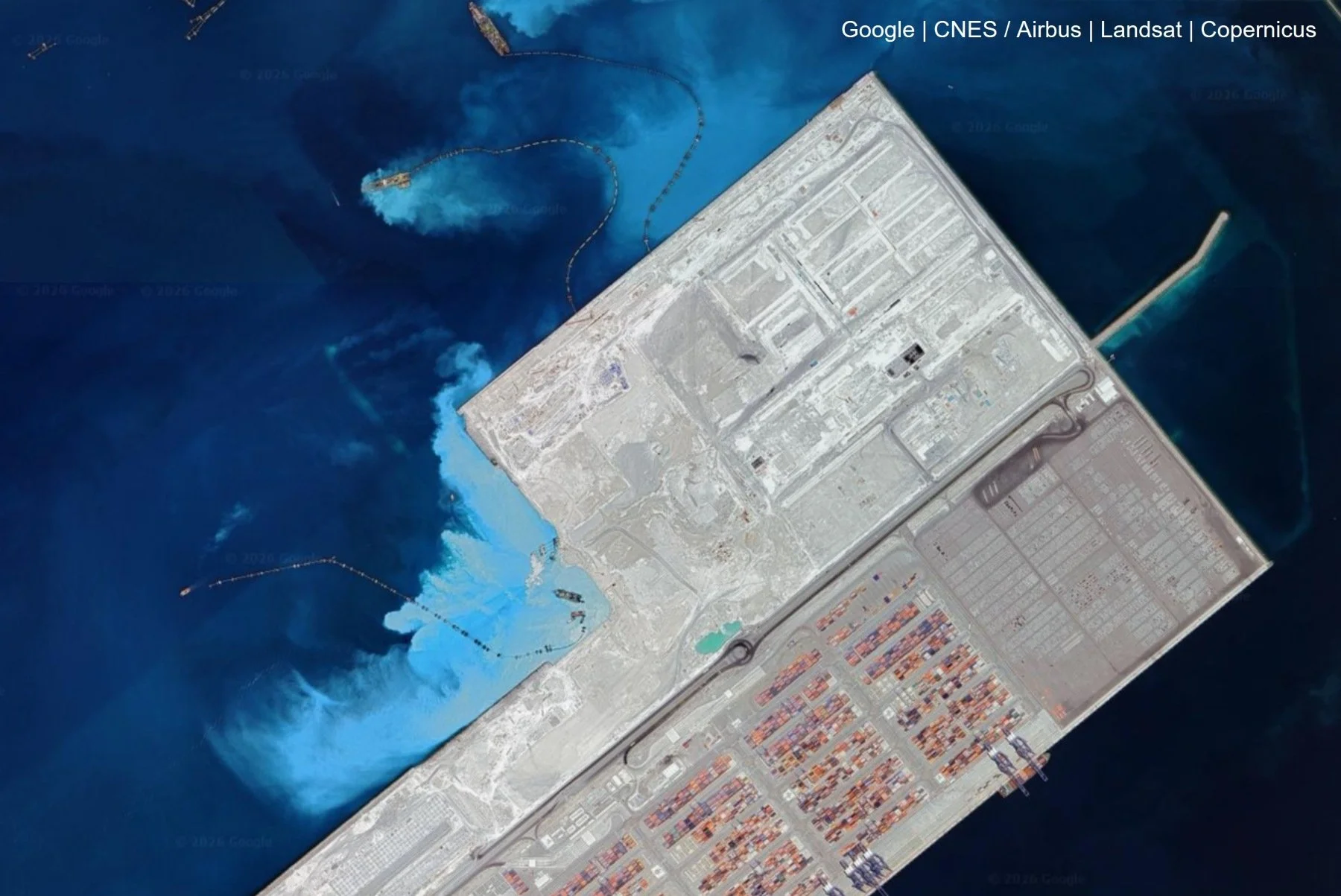 Khalifa Port, UAE: The slow flow of land reclamation