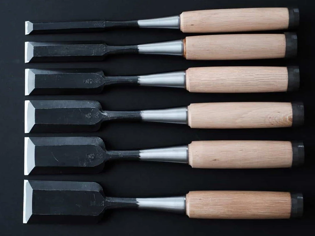 Wide Tataki Nomi Japanese Timber Chisel by Ouchi