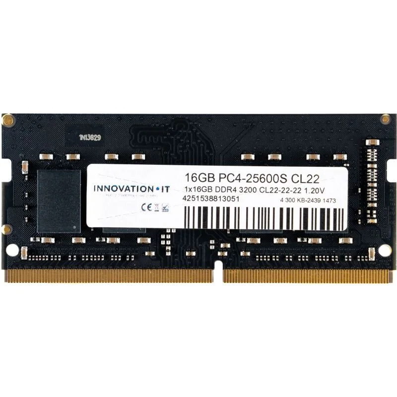 Innovation IT Arbeitsspeicher | 16 GB DDR4 SO-DIMM | 3200 MHz | CL22 | 1.2V
