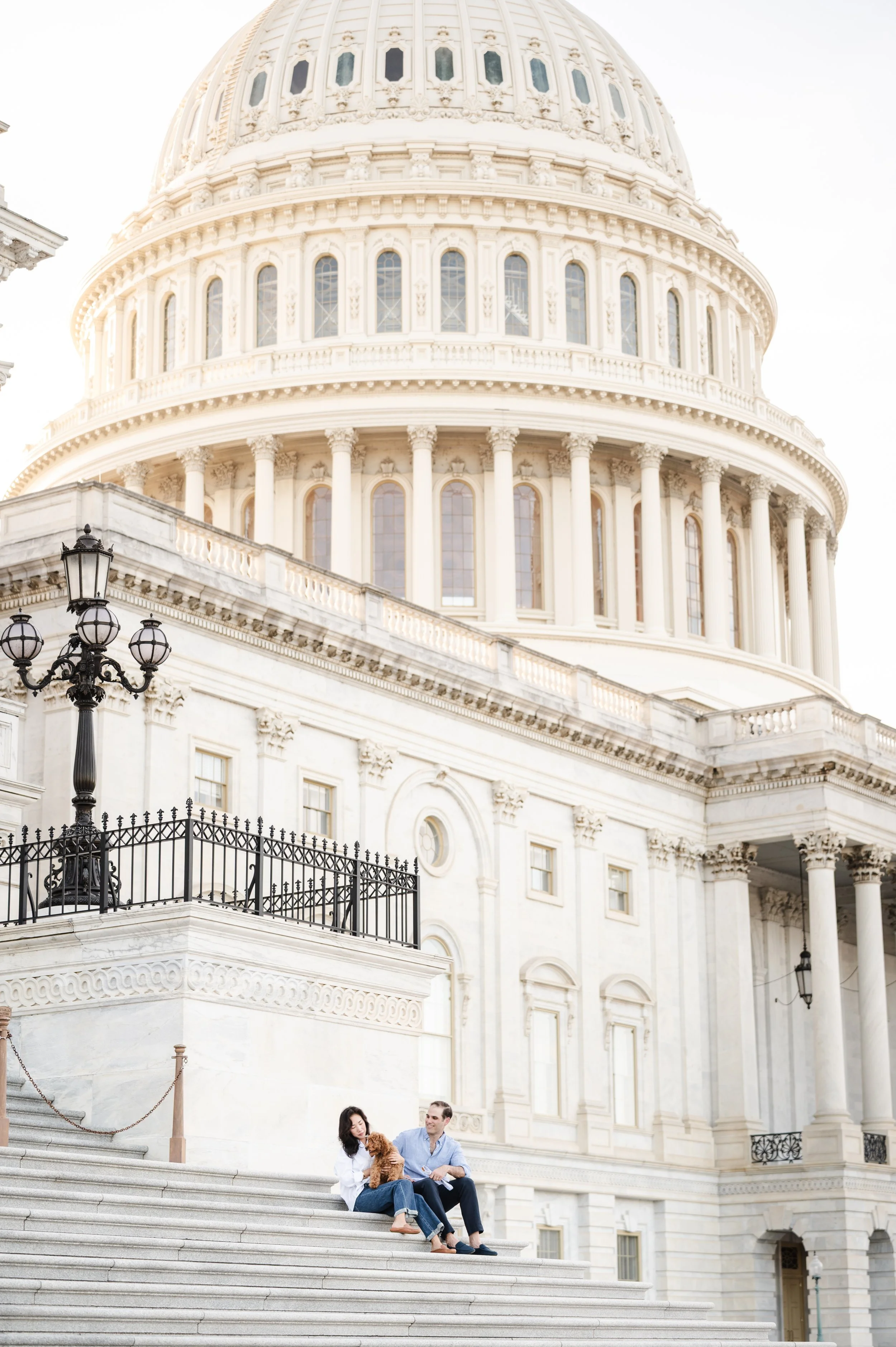 Family photography at the capitol building in Washington, DC