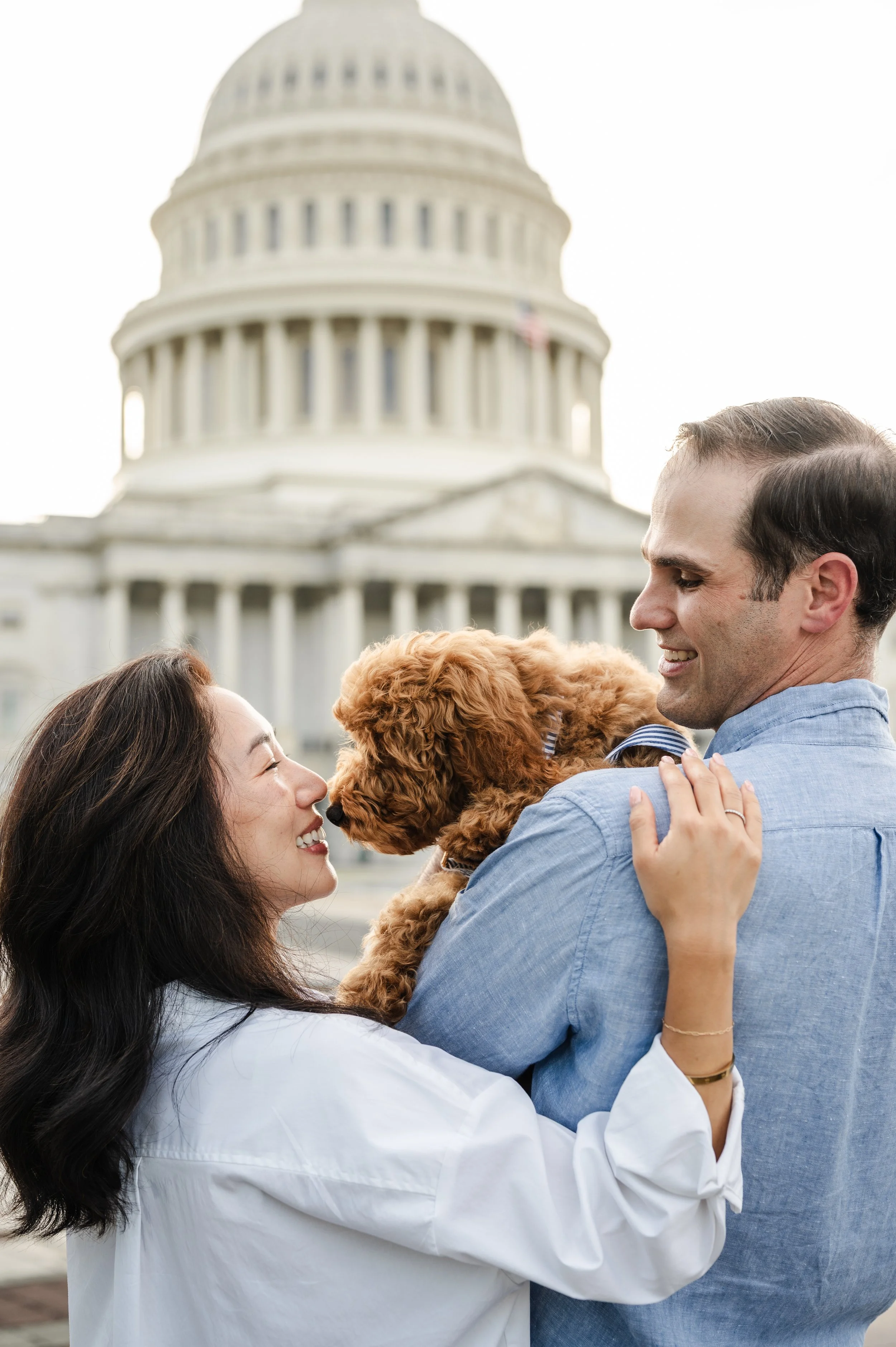 Family photography at the capitol building in Washington, DC