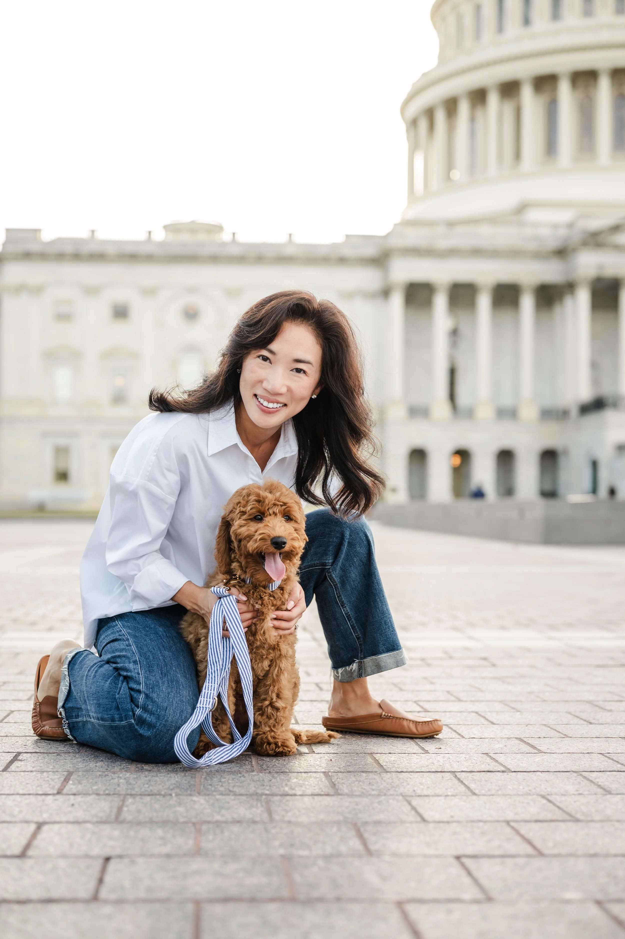 Family photography at the capitol building in Washington, DC