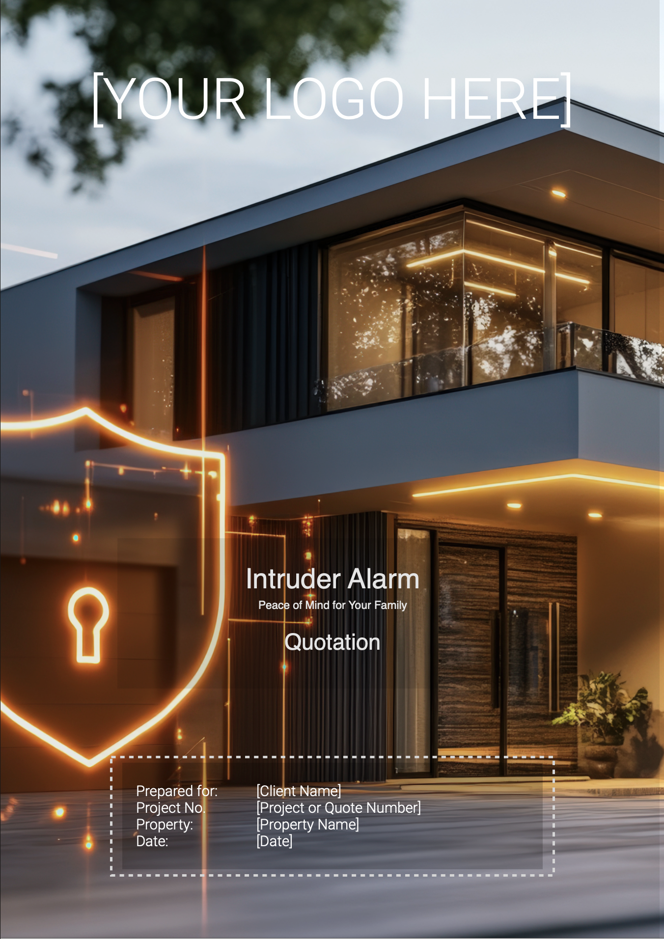 Intruder Alarm Quote Template