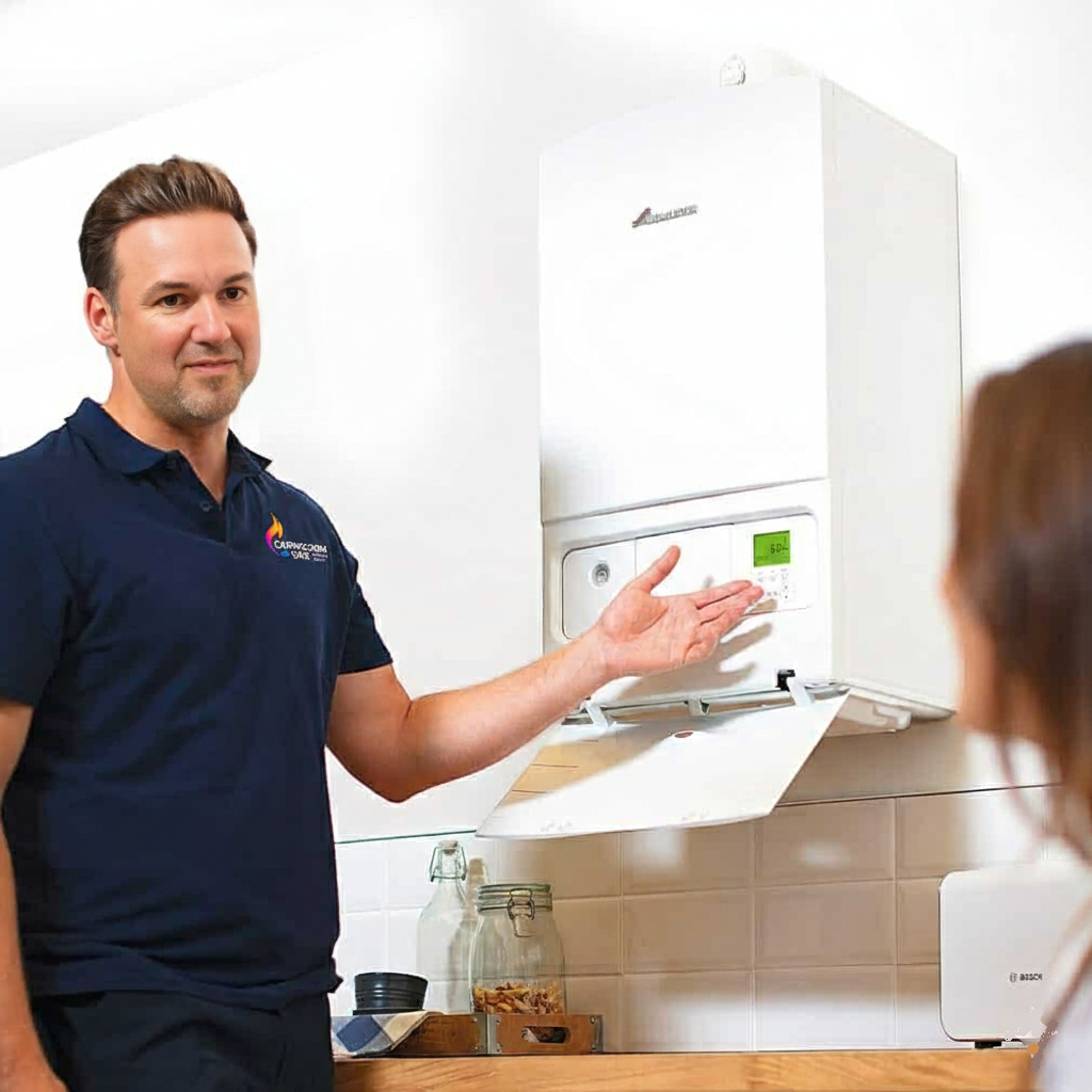 Cairngorm Gas providing a free professional boiler survey and fixed-price quote for a homeowner in Aberdeen.