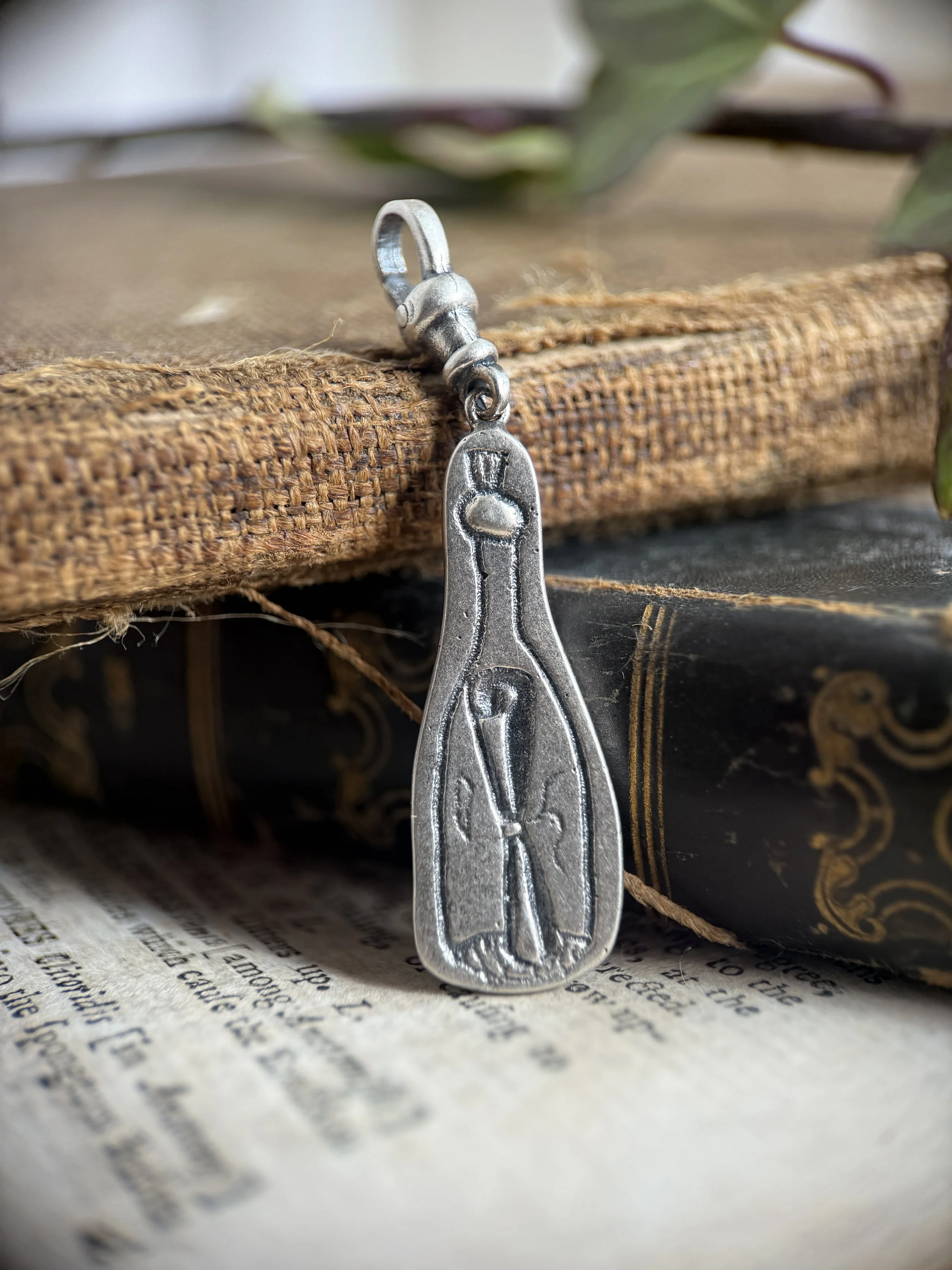 Message in a Bottle Charm Sterling Silver