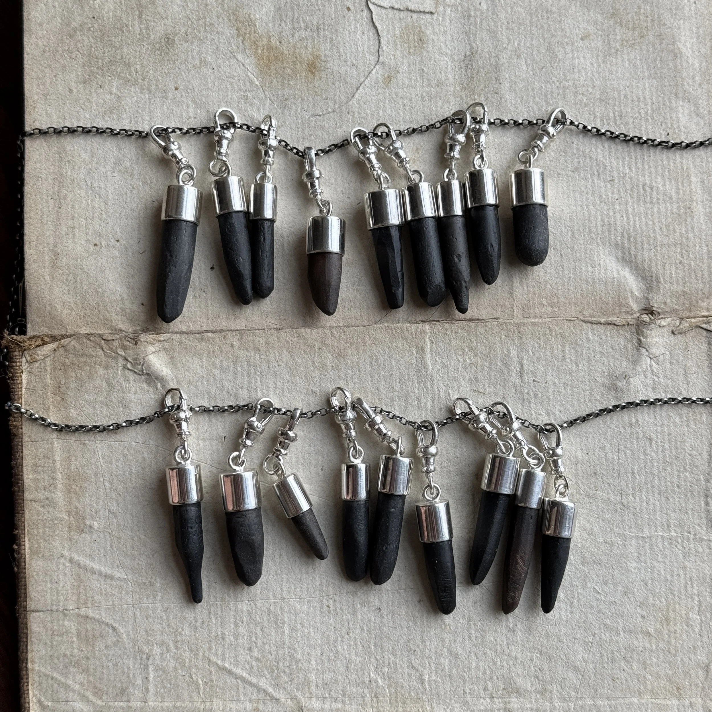 Original found Victorian/Edwardian school slate pencil charms 2024