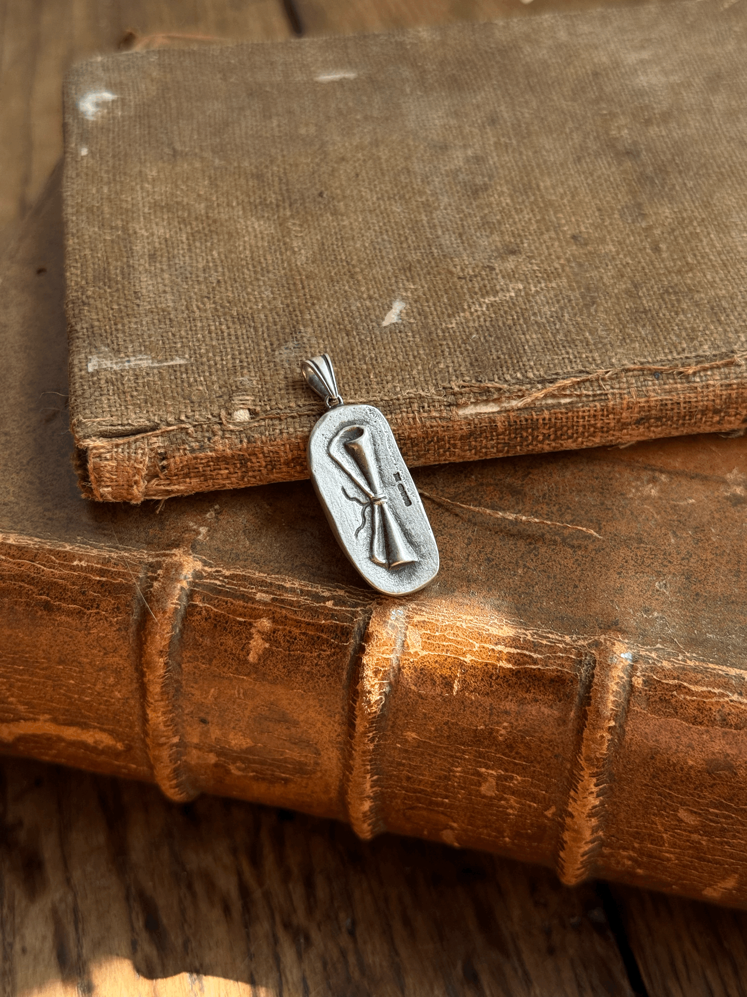 Magic Scroll Pendant in Sterling Silver