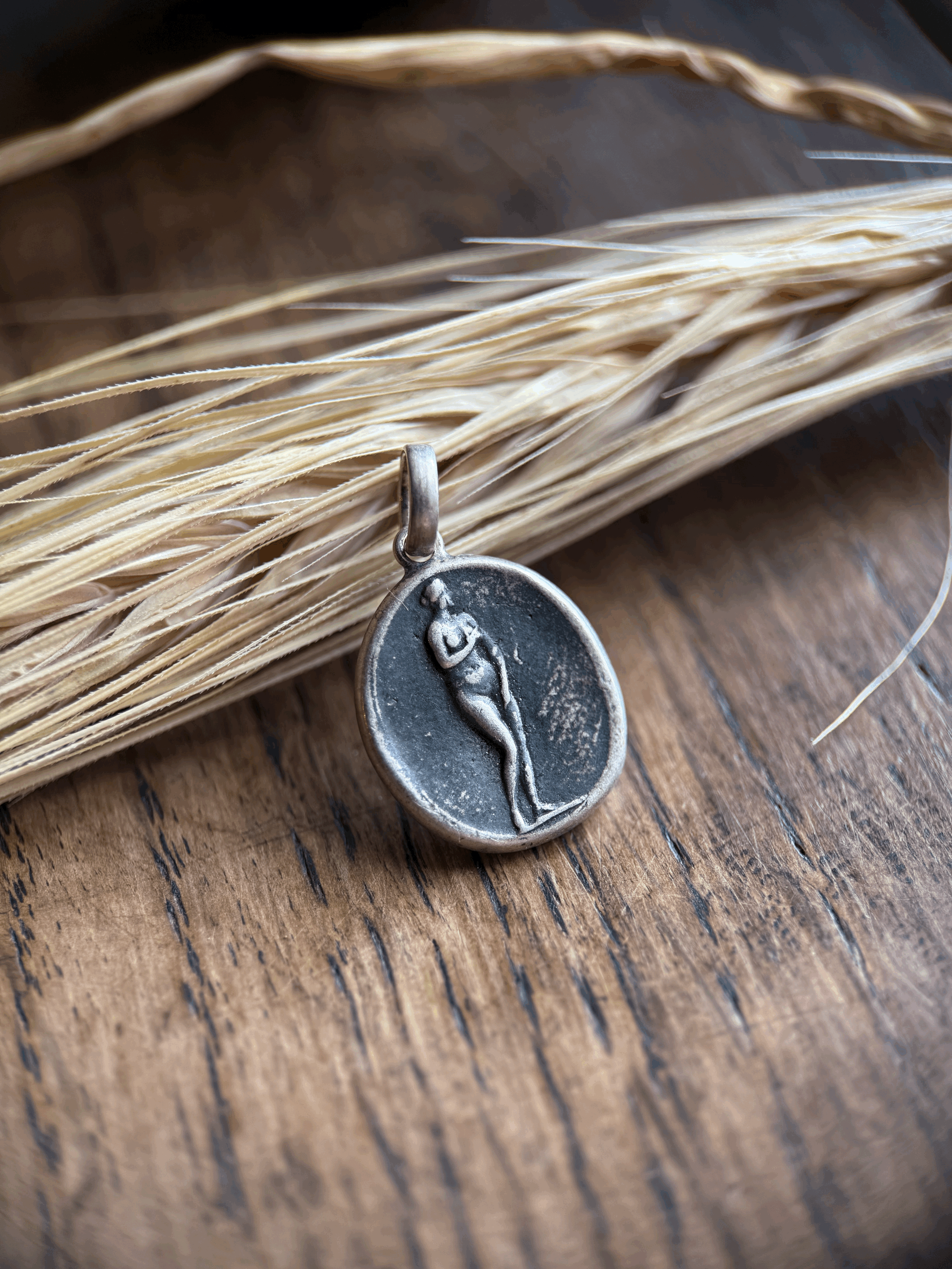 Classical Women Charm in Sterling Silver