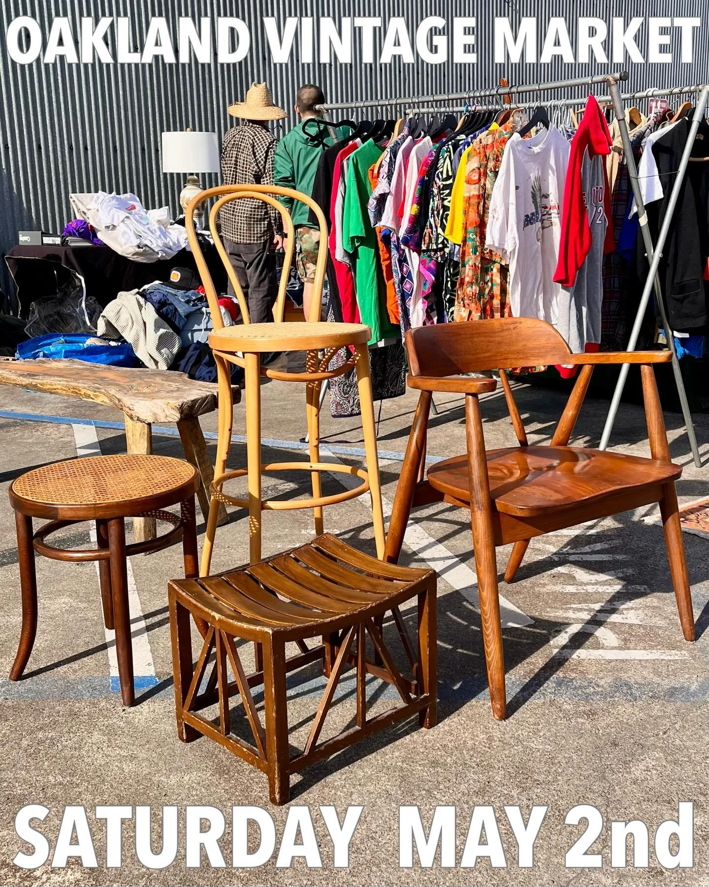 Oakland Vintage Market is THIS SATURDAY, May 2nd - 222 Jefferson St., Oakland, CA. 10AM - 3PM. FREE ADMISSION. @narrativeoakland @oaklandvintagemarket