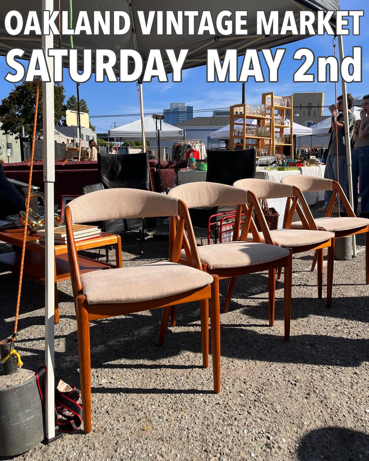 Oakland Vintage Market is THIS SATURDAY, May 2nd - 222 Jefferson St., Oakland, CA. 10AM - 3PM. FREE ADMISSION. @narrativeoakland @oaklandvintagemarket