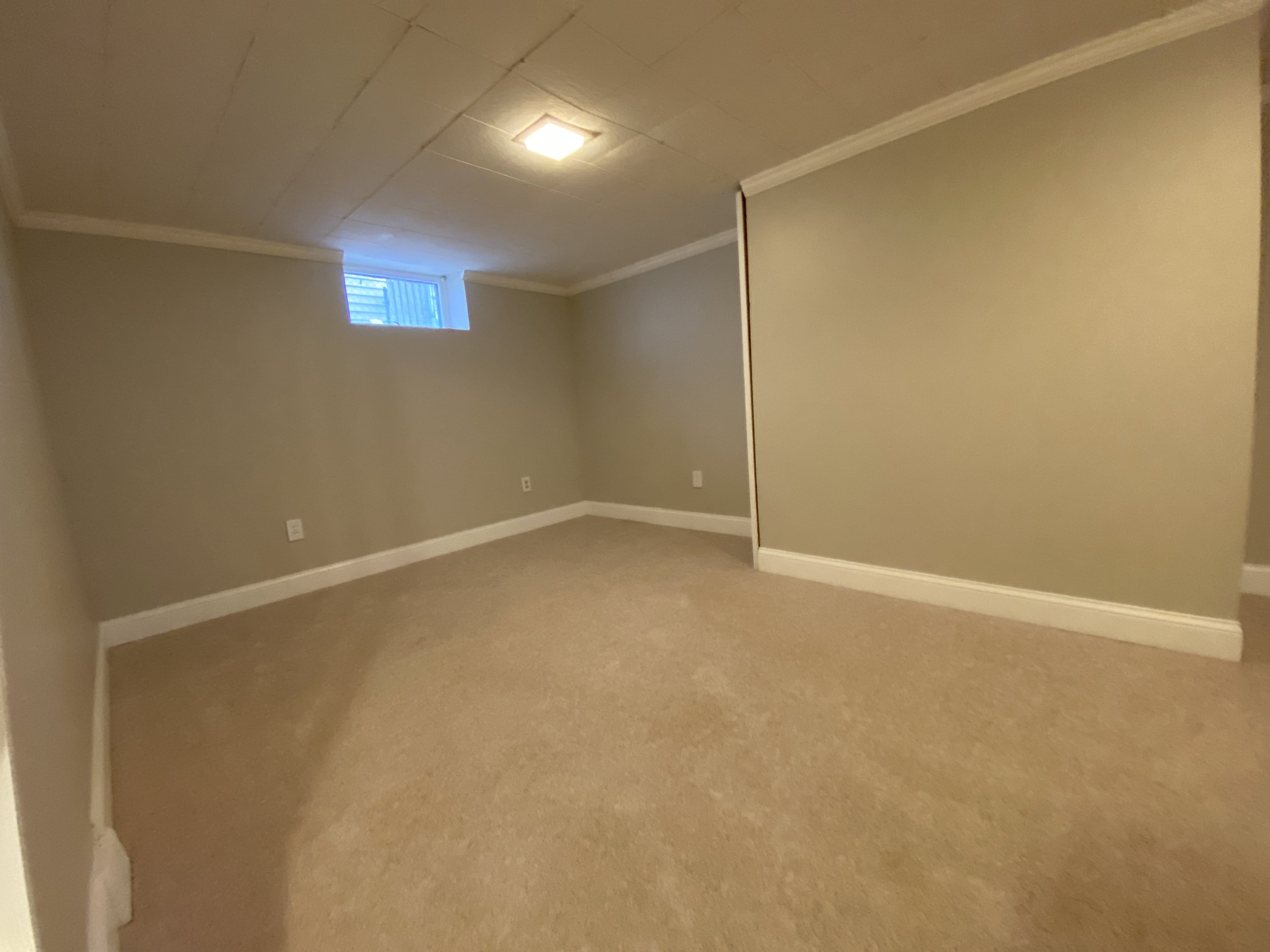 BEFORE: vacant basement in Saint Louis Park, MN
