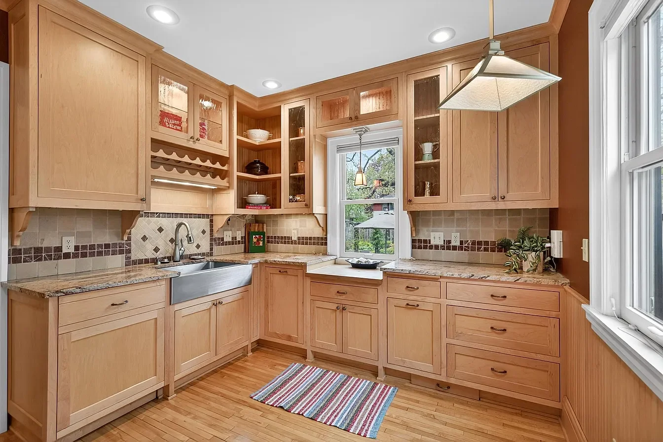 Staged kitchen in renovated 1920's Minneapolis home