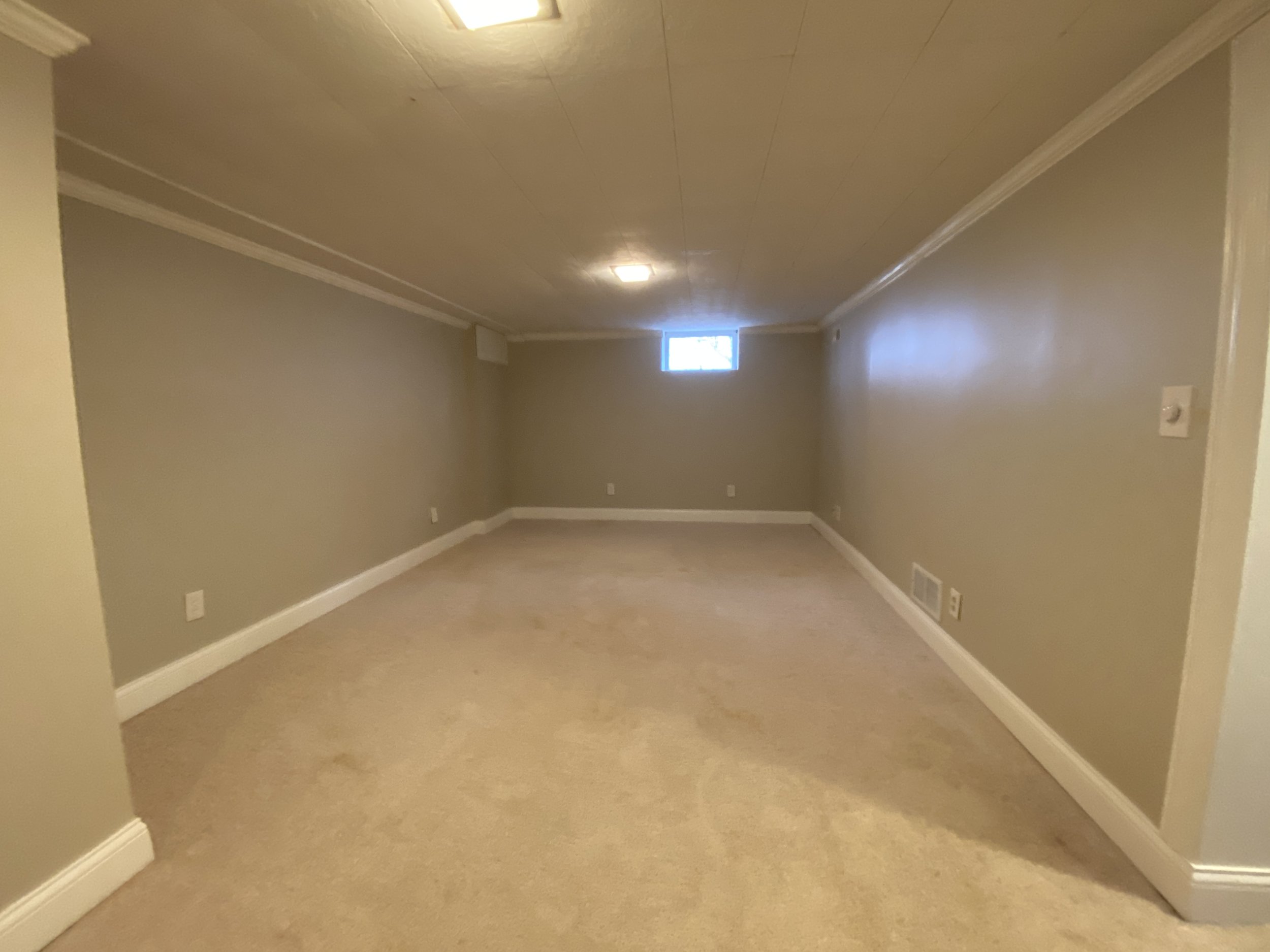 BEFORE: vacant basement in Saint Louis Park, MN