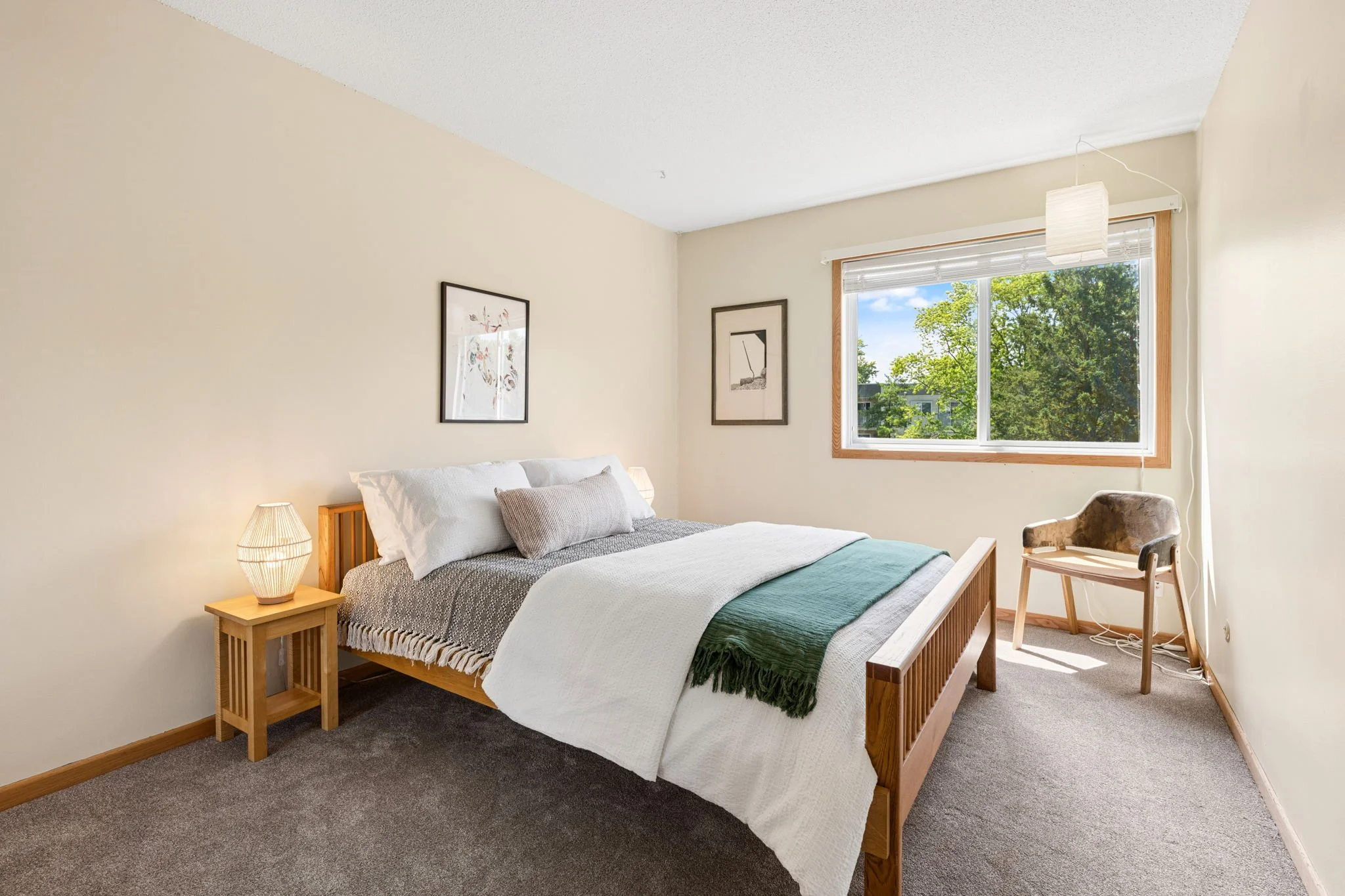 Staged bedroom in Little Canada. MN