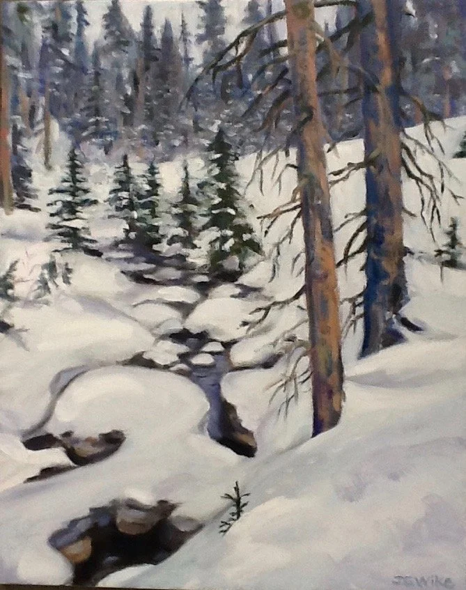 "North Fork, Lone Mountain Ranch" oil on canvas