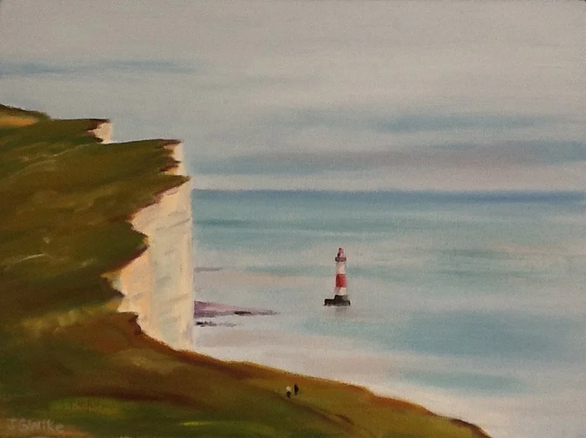 "Seven Sisters, Sussex" oil on canvas
