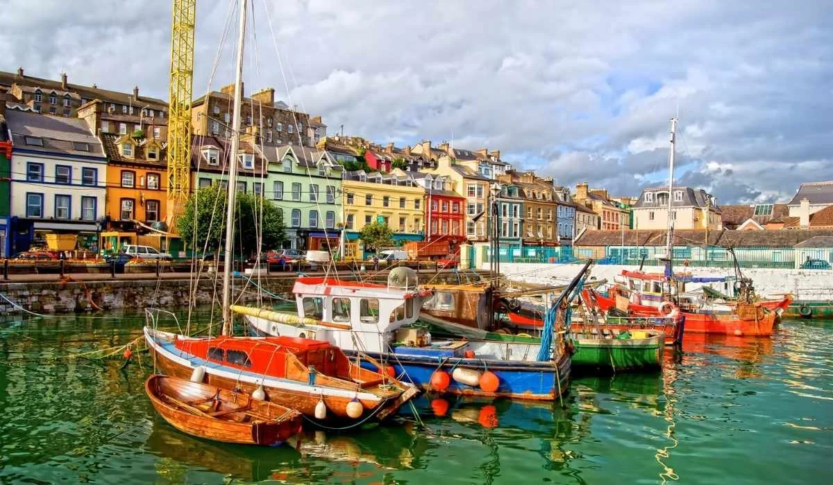 Cobh Harbour, County Cork
A colourful seafront town and historic Titanic departure port on Ireland’s south coast.
