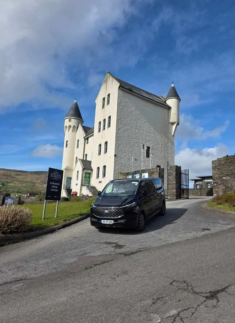 Executive private chauffeur drive in Ireland with luxury vehicle and professional driver.