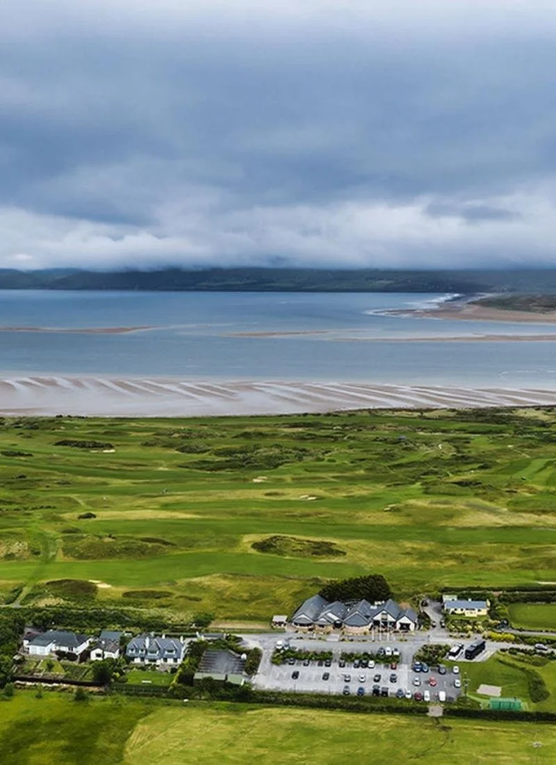 Seaside links terrain at Dooks Golf Club in County Kerry, Ireland