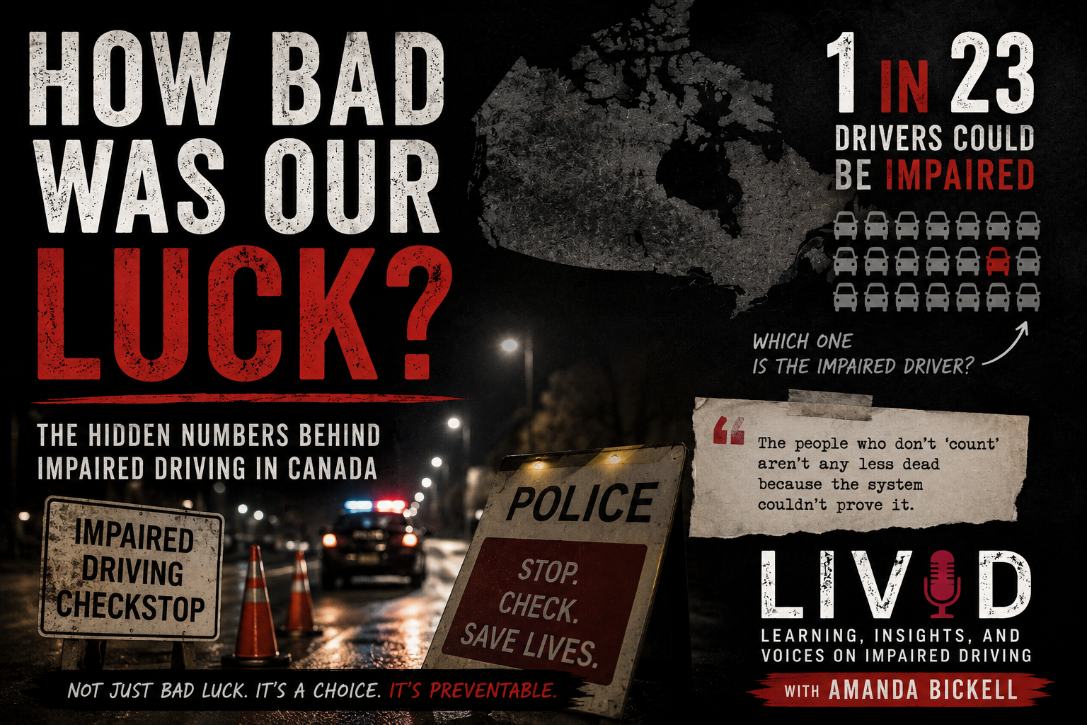 How Bad Was Our Luck? The Hidden Numbers Behind Impaired Driving in Canada