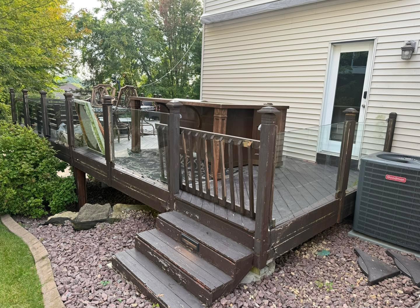 Incoming #deckpic #deckpics! 

Thank you, Jeff for trusting me with giving your deck a face lift!