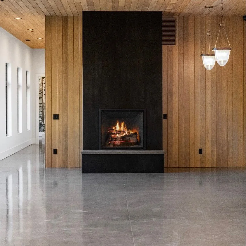 This one was fun. 

We had a simple inspiration image, and got to play in the shop on chemically blackening this raw steel sheet cladding, then doing a fastener free install on this 10, tall fireplace. 

A total blast! 

Photography by @sageaesthetic