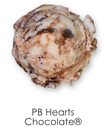 Creamy peanut butter ice cream swirled with a smooth chocolate ripple and kissed with peanut butter cups.