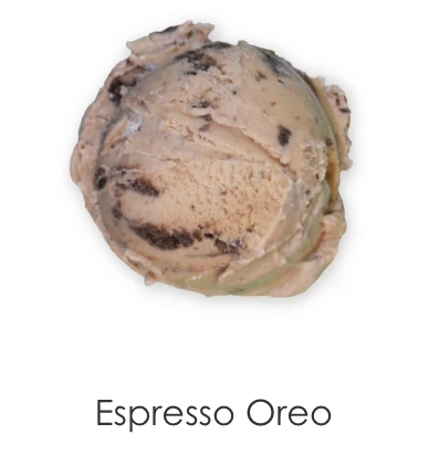 Crisp coffee-infused ice cream loaded with heaps of sweet Oreos.