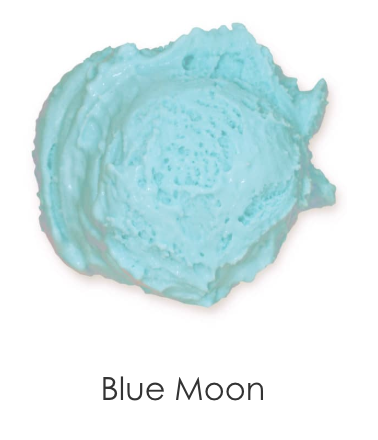 Just like the milk in the bottom of a Fruit Loops bowl, this tasty ice cream has a sweet Fruit Loops taste and a wacky blue color.