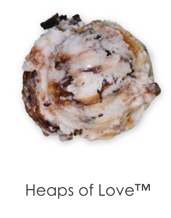 Anything and everything you can want! Oreos, brownies, cookie dough, pecans, caramel and chocolate ripples all packed into vanilla ice cream.