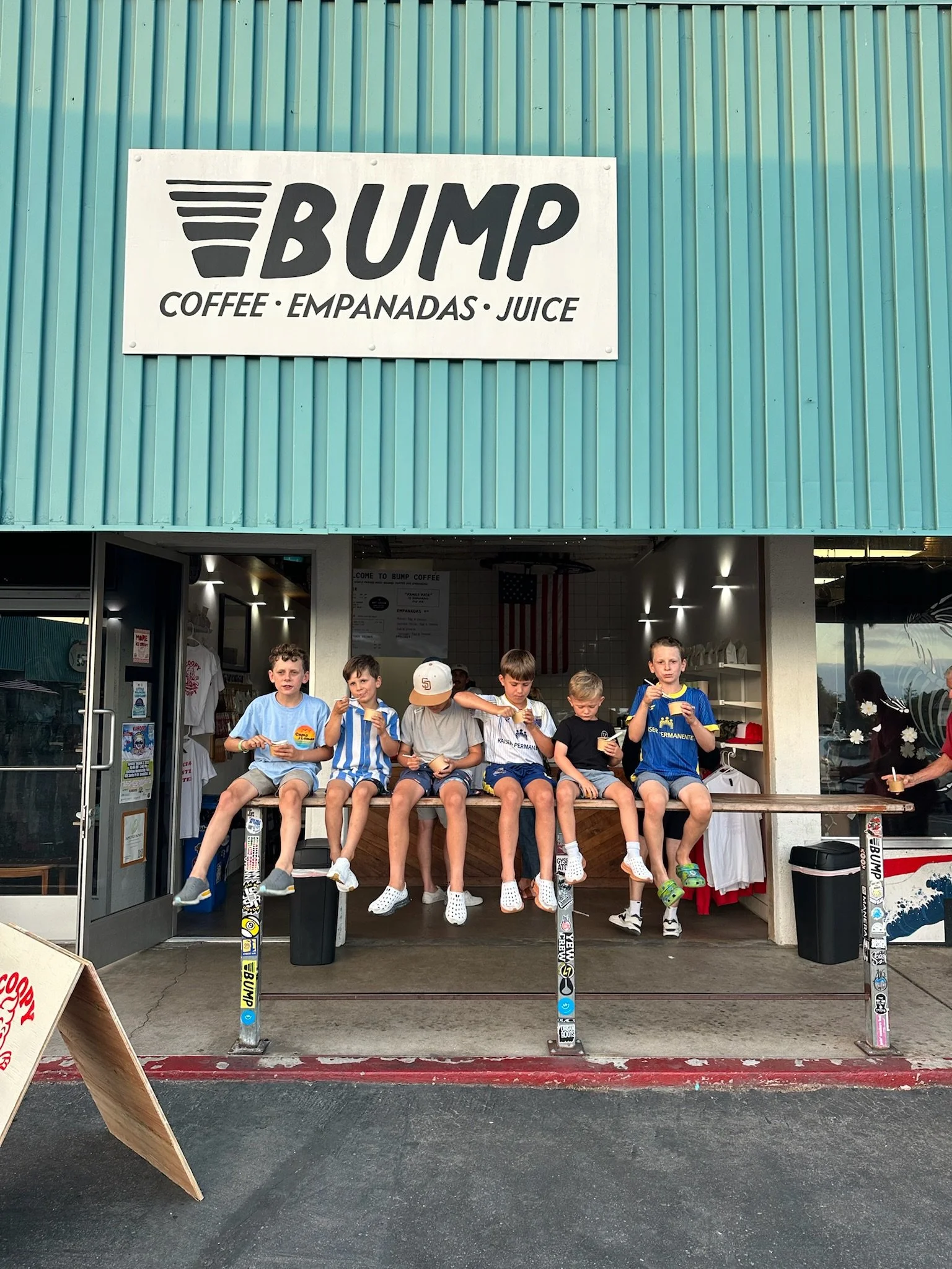 Outdoor ice cream catering setup in Cardiff