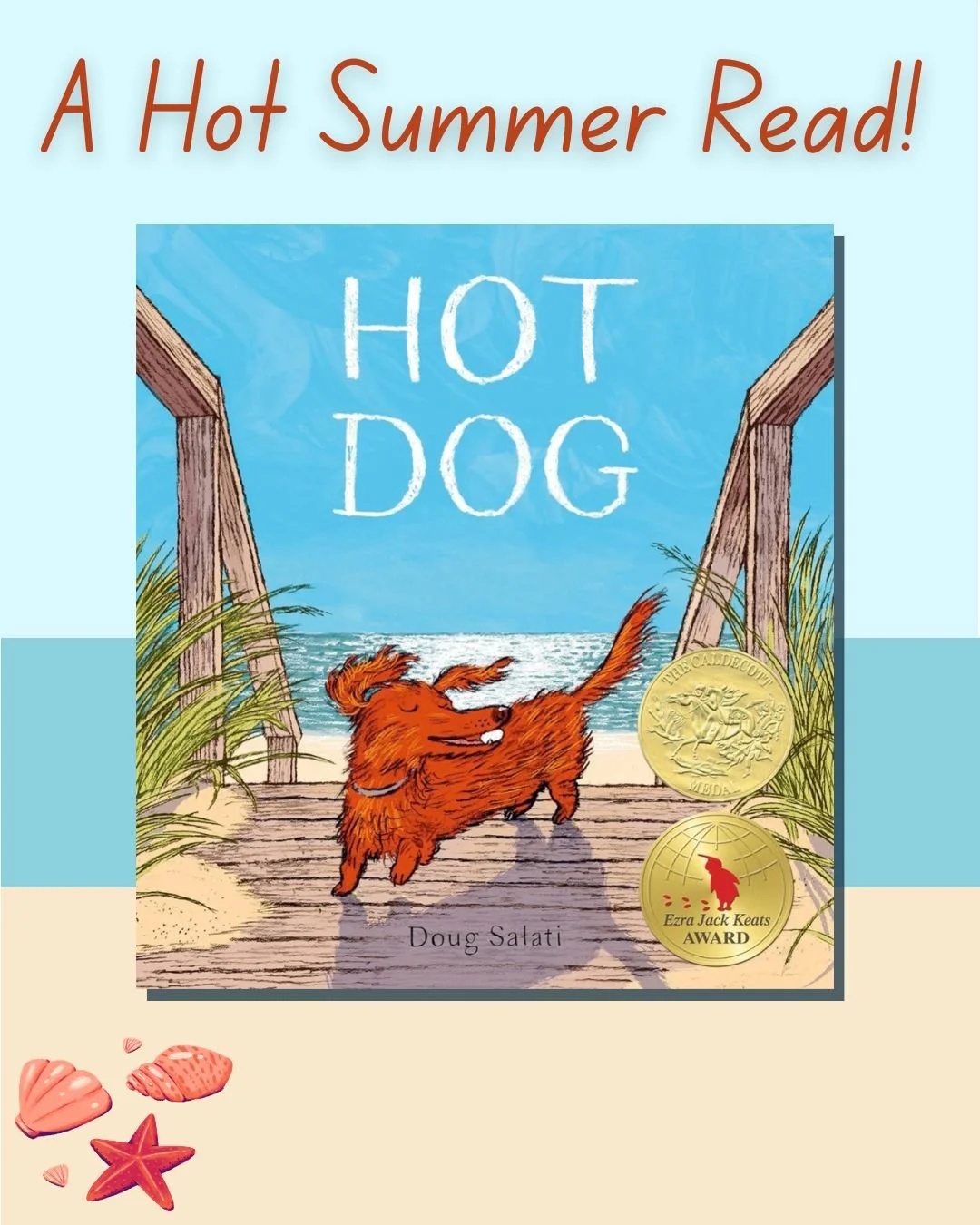 I am so grateful for the memorable experience of seeing Doug Salati give the keynote at the SCBWI conference @scbwi in 2023. He spoke of his creative process and inspiration for Hot Dog, winner of the 2023 Caldecott and Ezra Jack Keats Award. With th
