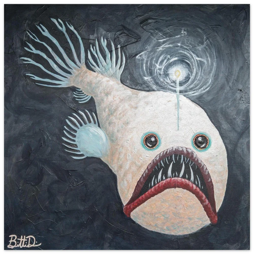 Series B - Angler Fish - Foam Board Print