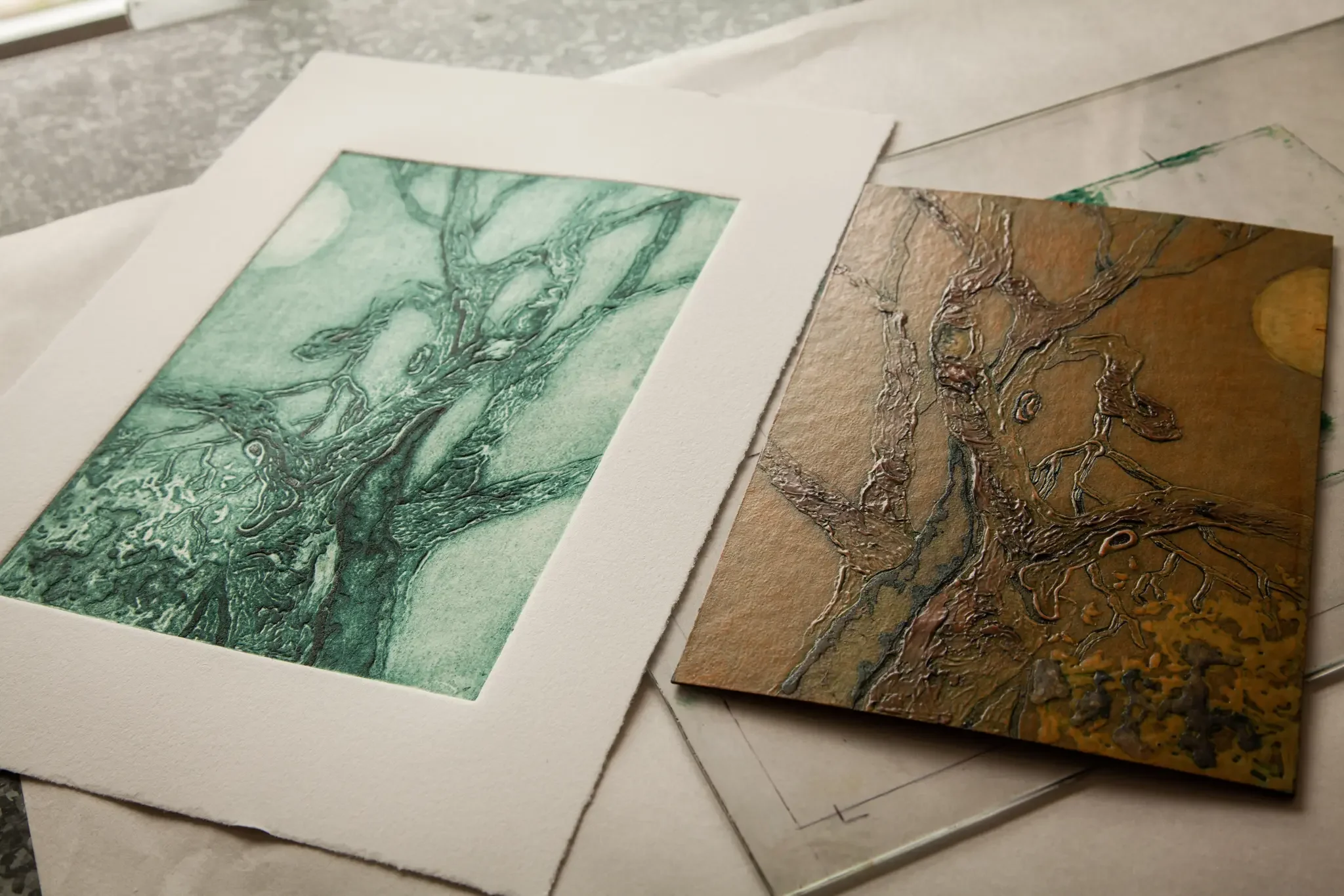 A print positive and negative from Deb's studio