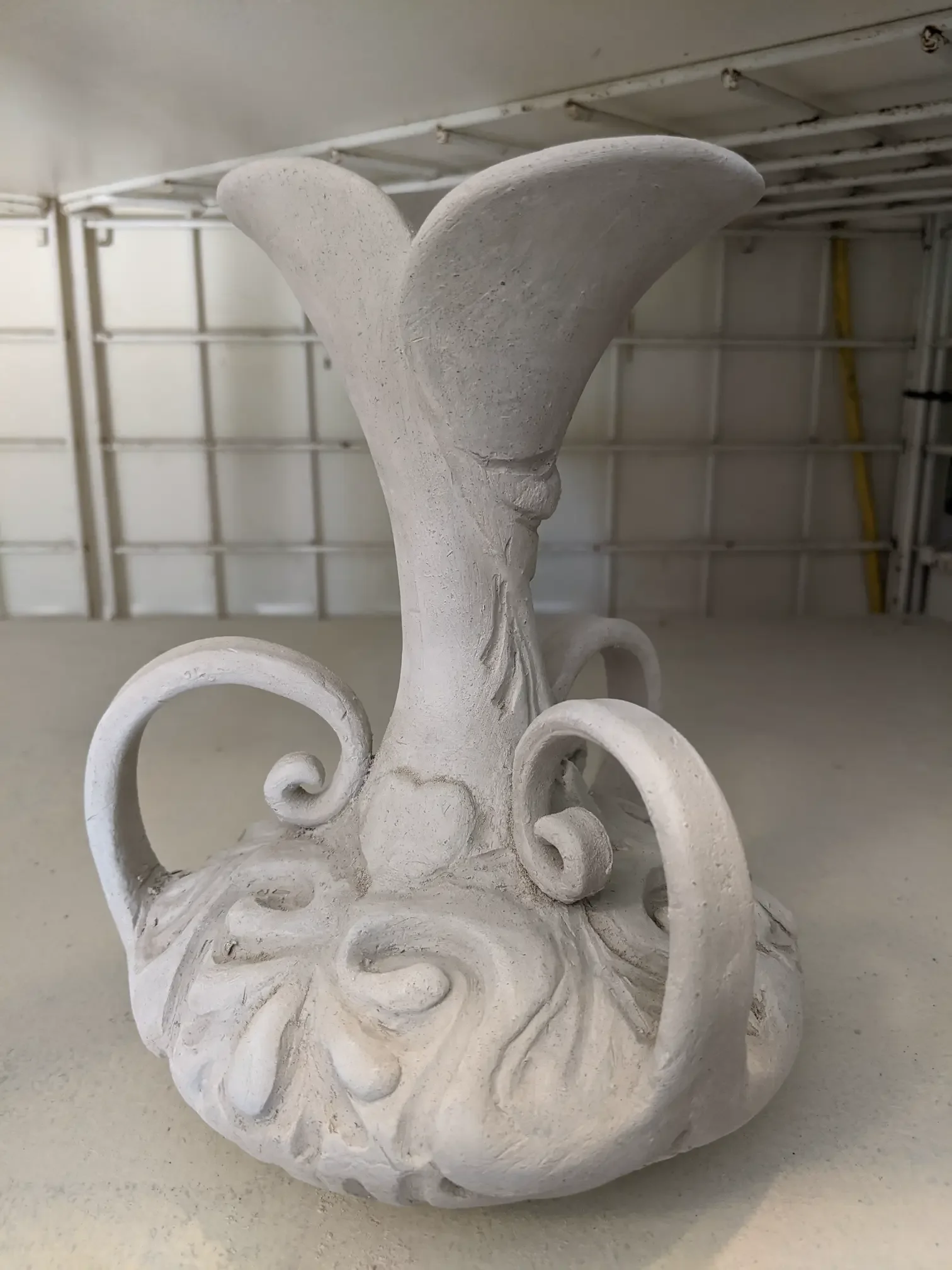 A piece in progress in John’s studio