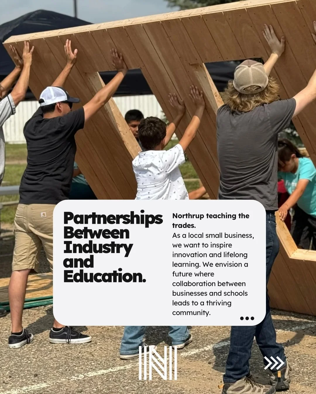 Supporting our community by building partnerships. #communityfirst #minneapolis #roofing #remodeling #supportouryouth Have a great week! 😊