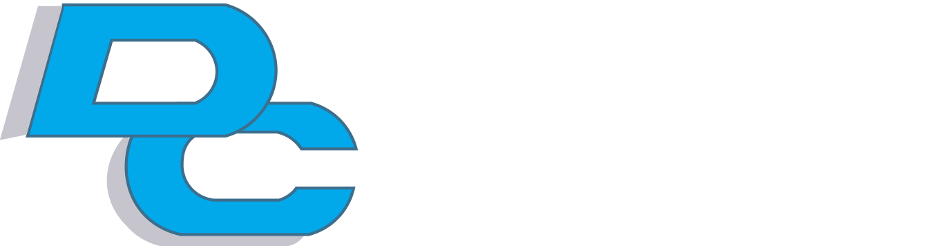 Logo of Dumarc Corporation, General Contractors, featuring stylized blue and gray letters 'D' and 'C' with black and white text.