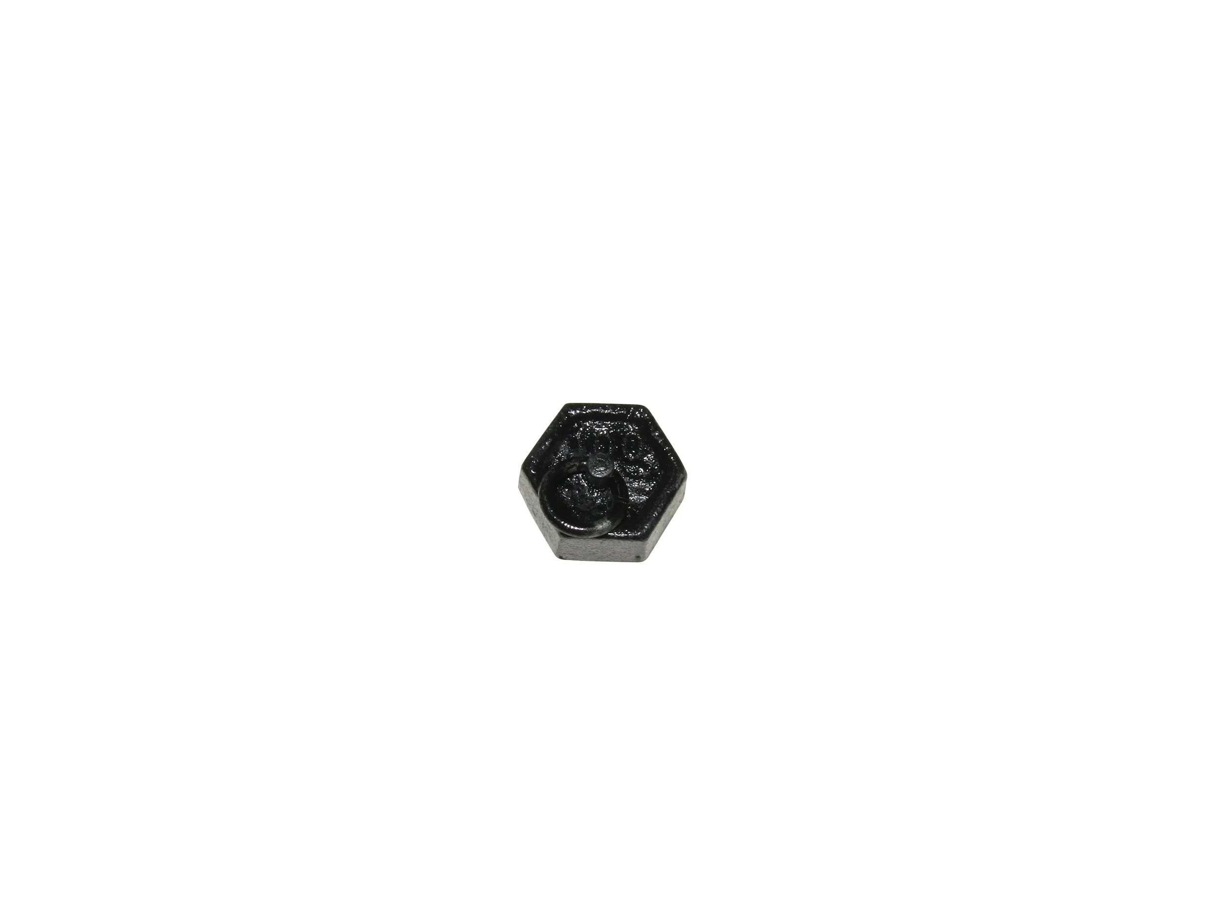 CAST IRON HEXAGONAL WEIGHT WITH RING - 100GM