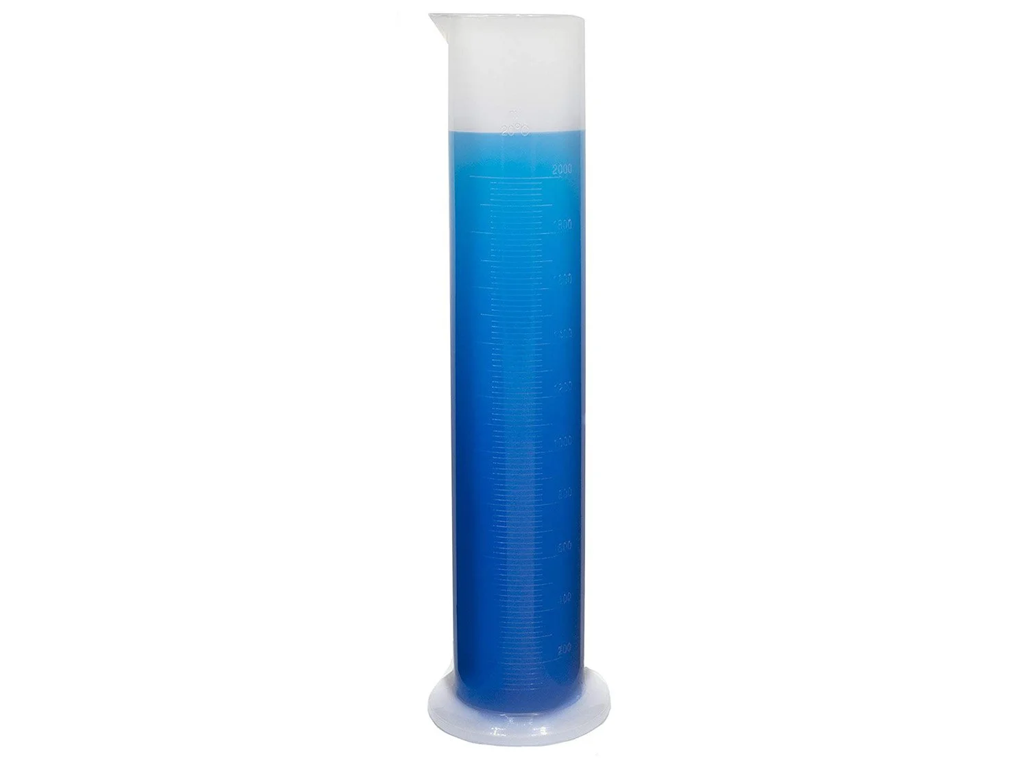 MEASURING CYLINDER - GRADUATED - POLYPROPYLENE - 2000ML