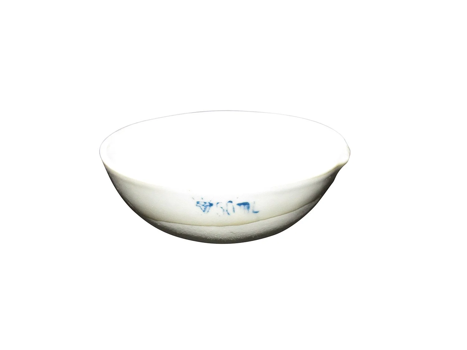 EVAPORATING BASIN - ROUND BOTTOM WITH SPOUT - PORCELAIN - 50ML