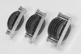 PULLEY - TRIPLE-IN-LINE - PLASTIC